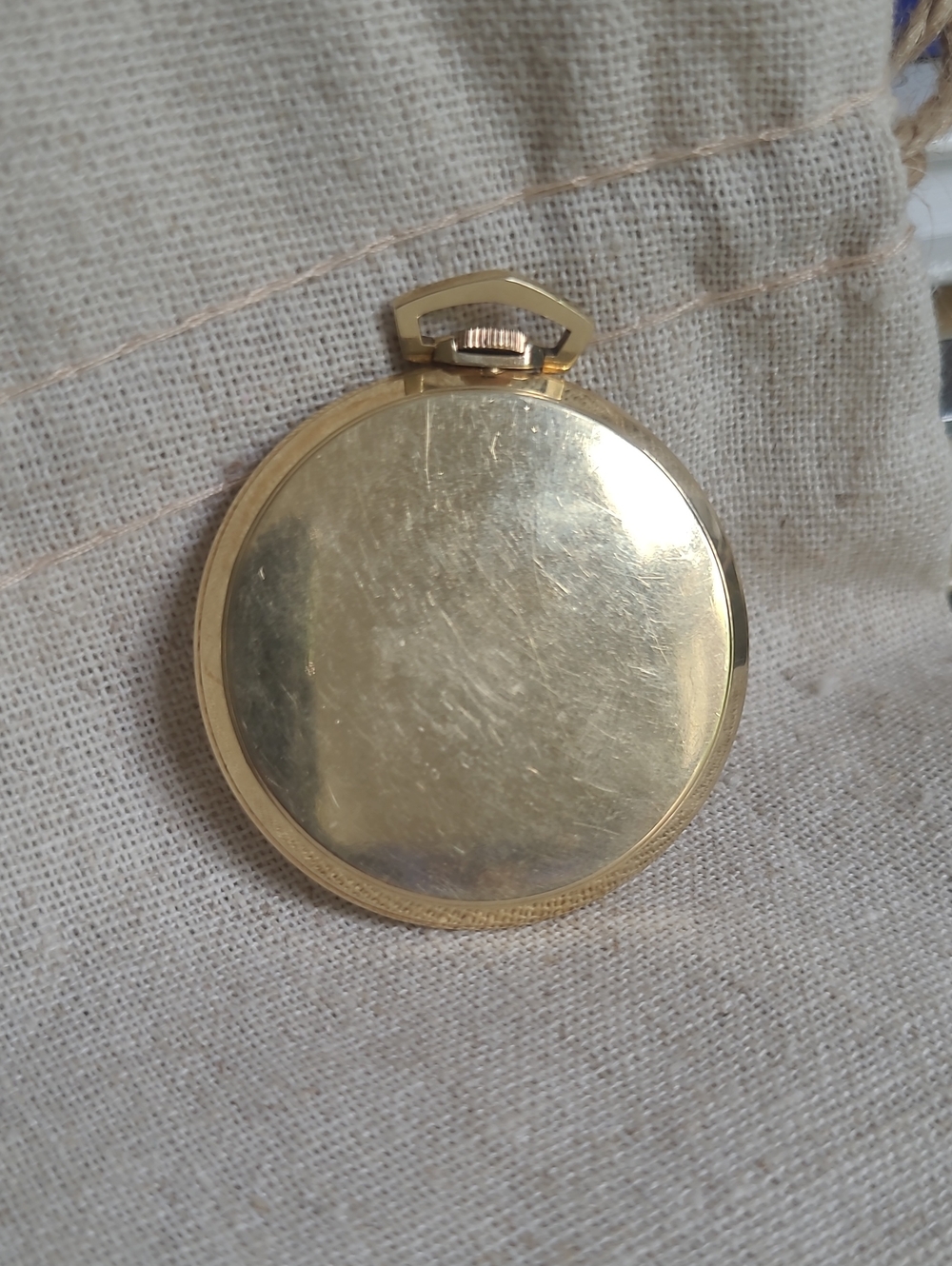 Vintage Bulova Goldplated Pocket Watch with Subdial - Picture 3 of 3